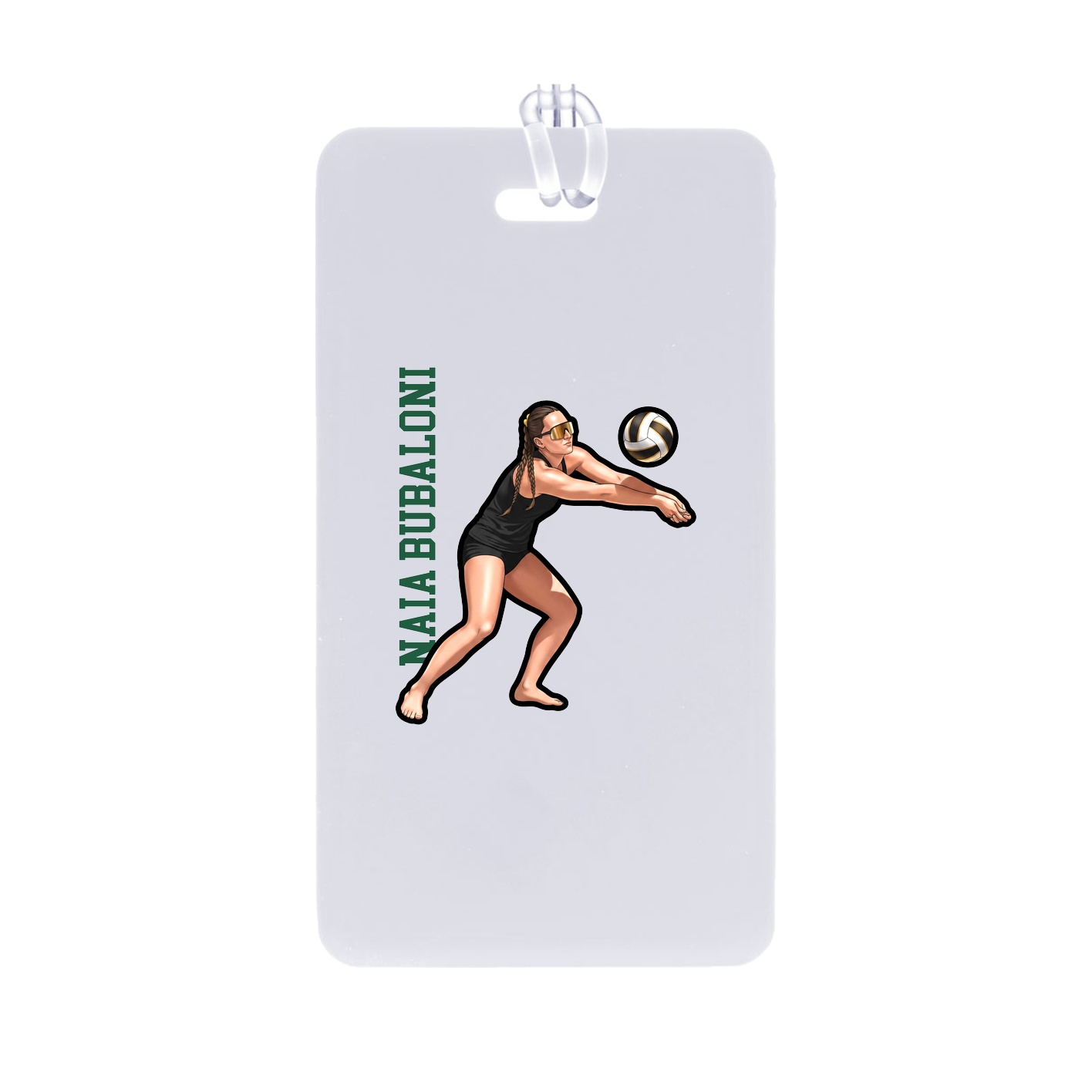 Bag Tag — Name Vertical in Classic