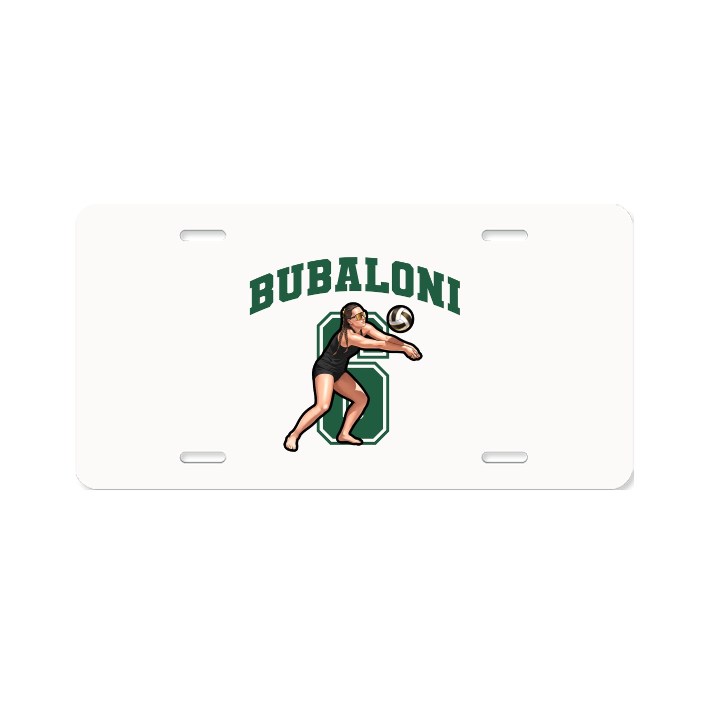 License Plate — Number in Classic
