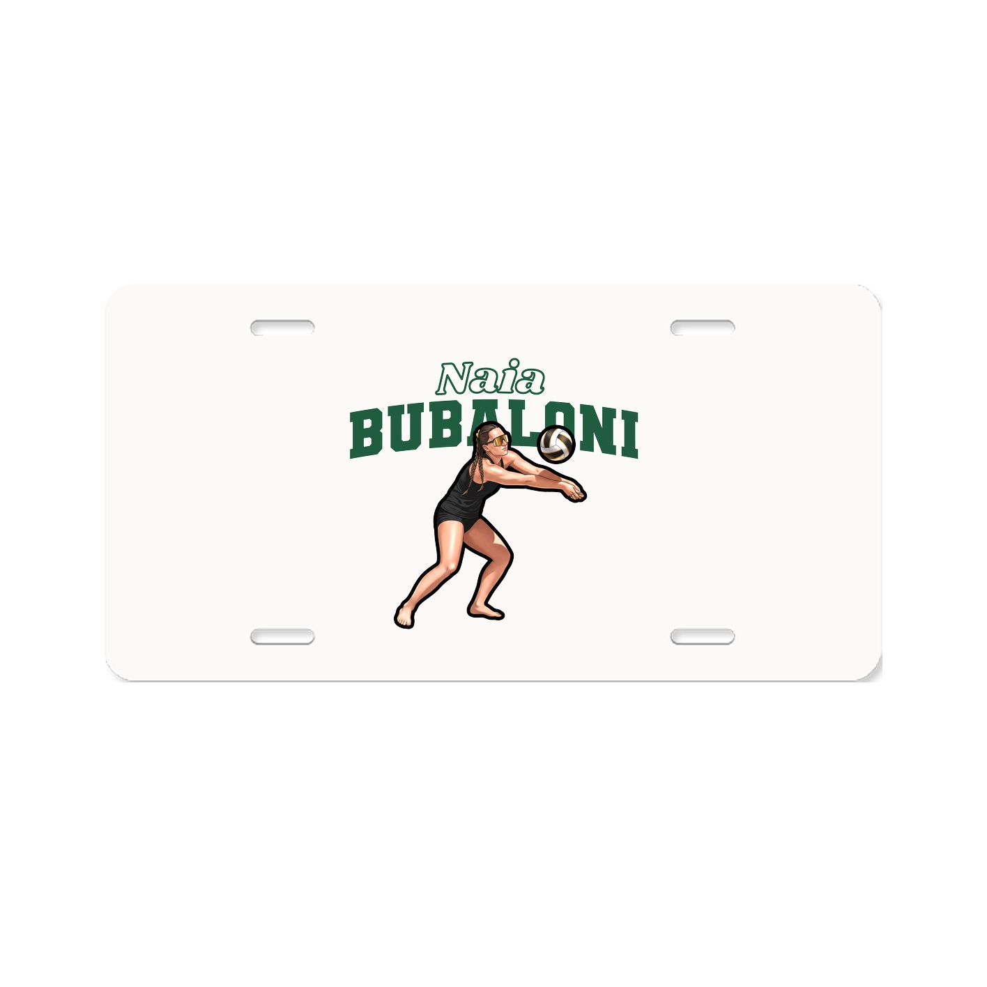 License Plate — Name Arch in Classic