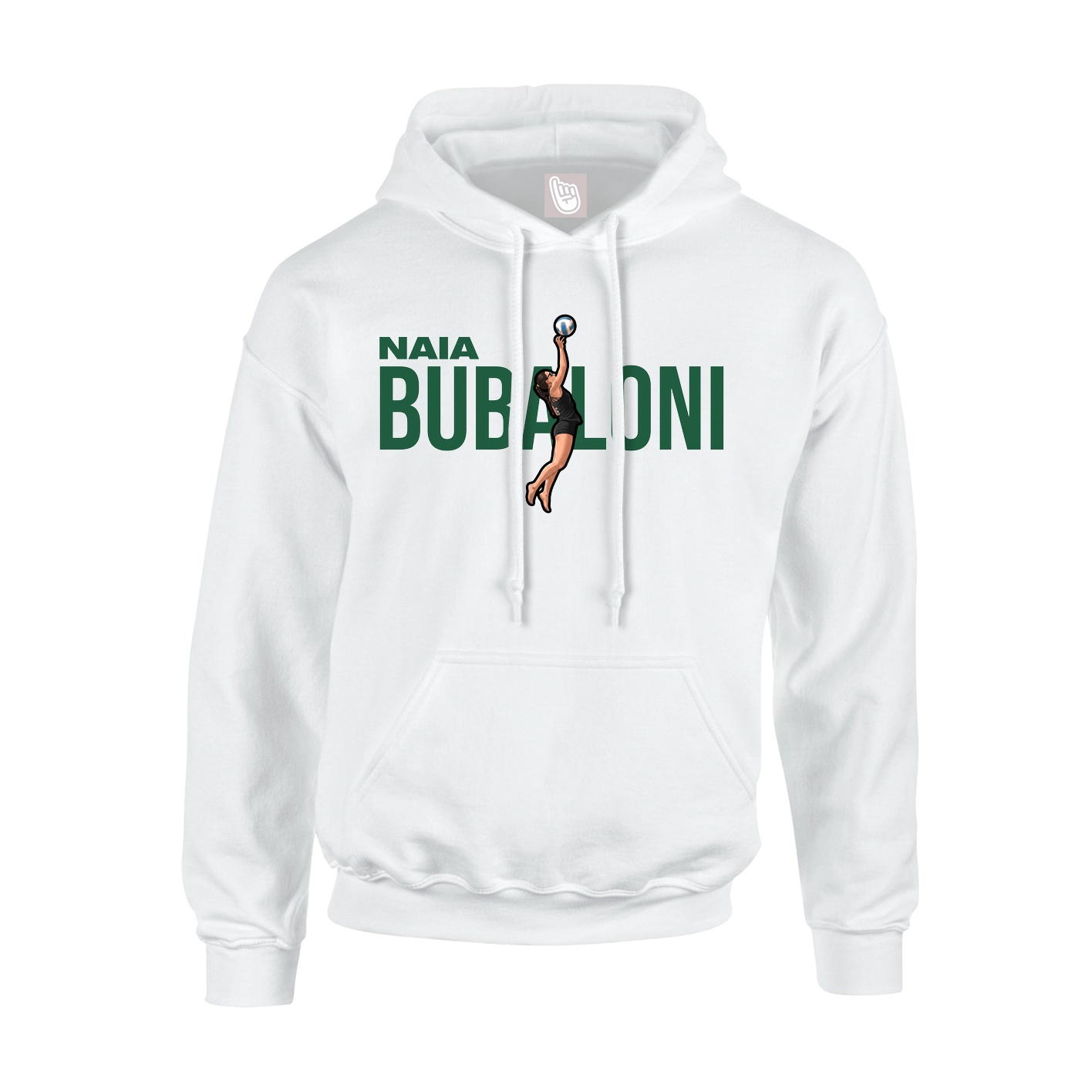Youth Hoodie — Player Name in White