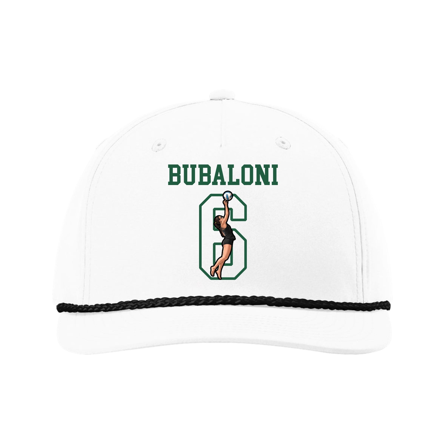 Five-Panel Classic Rope Cap — Shirsey in White