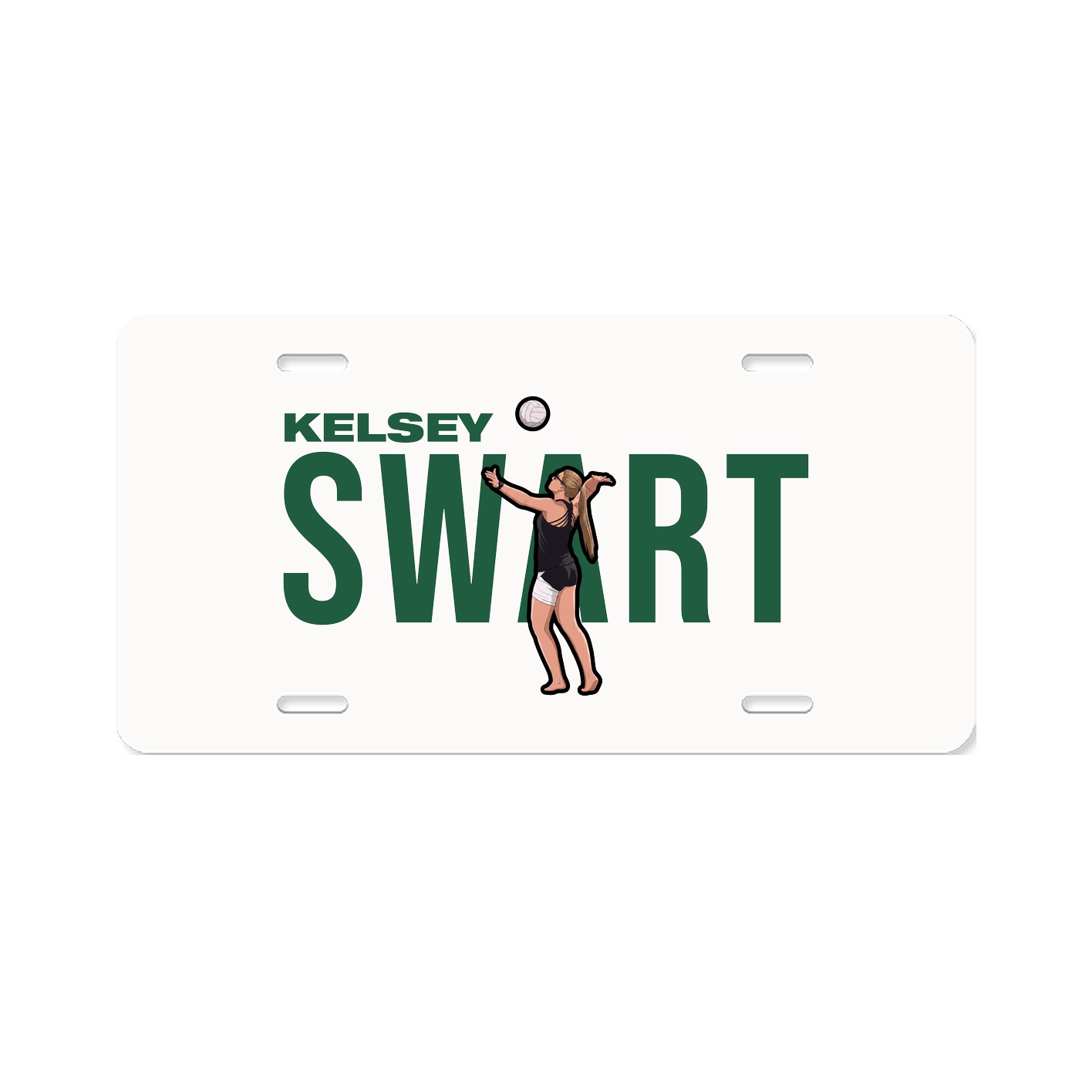 License Plate — Player Name in Classic