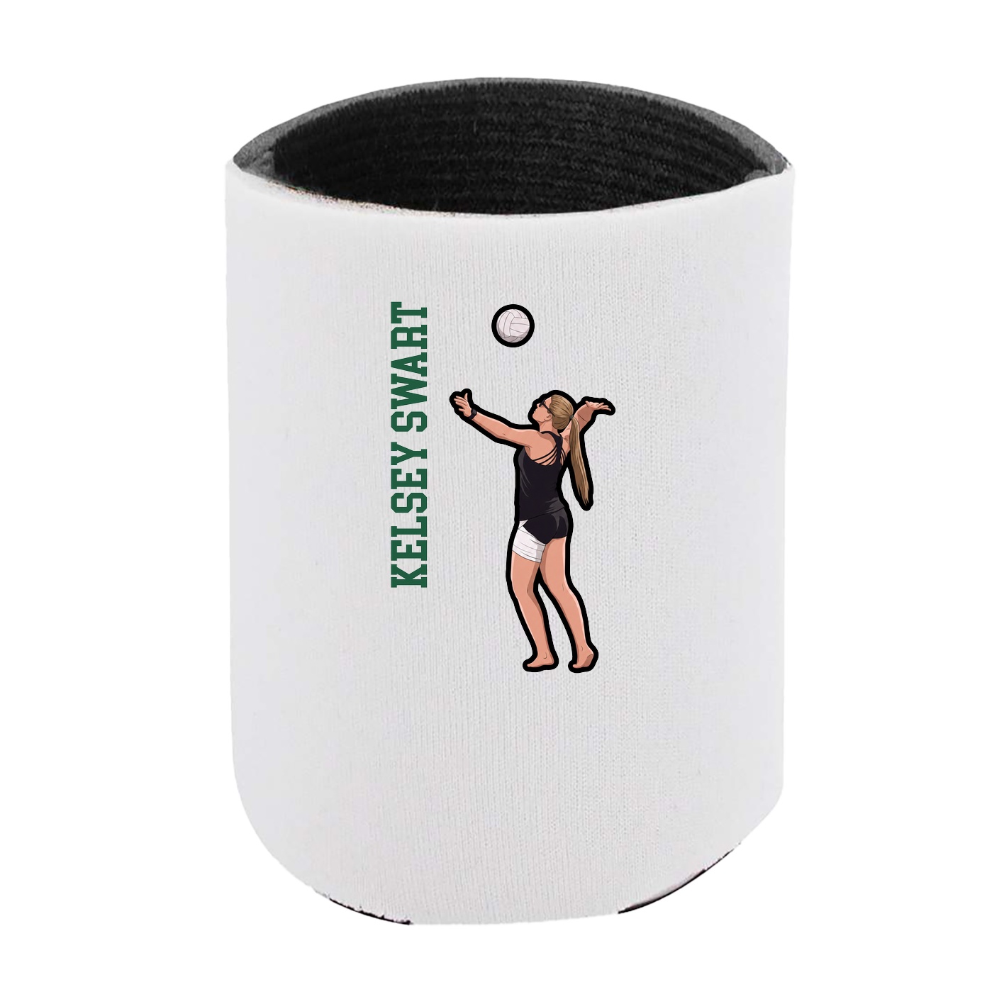 Can Holder — Name Vertical in White
