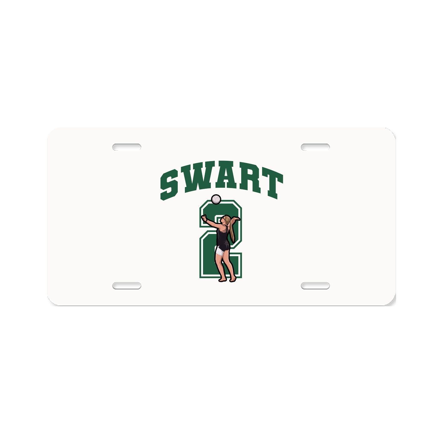 License Plate — Number in Classic