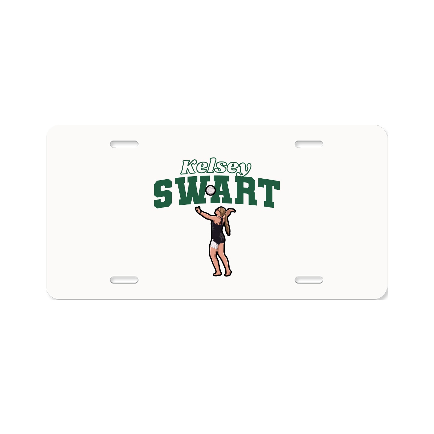 License Plate — Name Arch in Classic