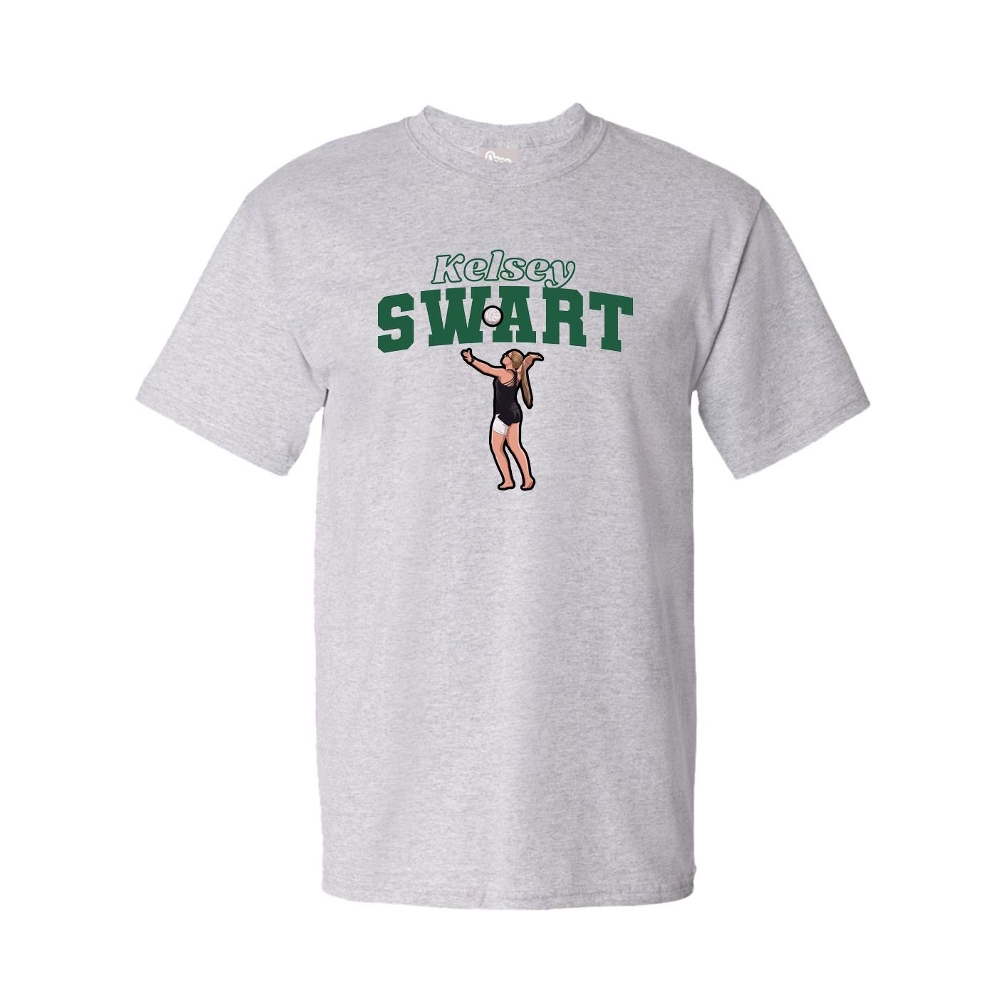 Youth Tee — Name Arch in Grey
