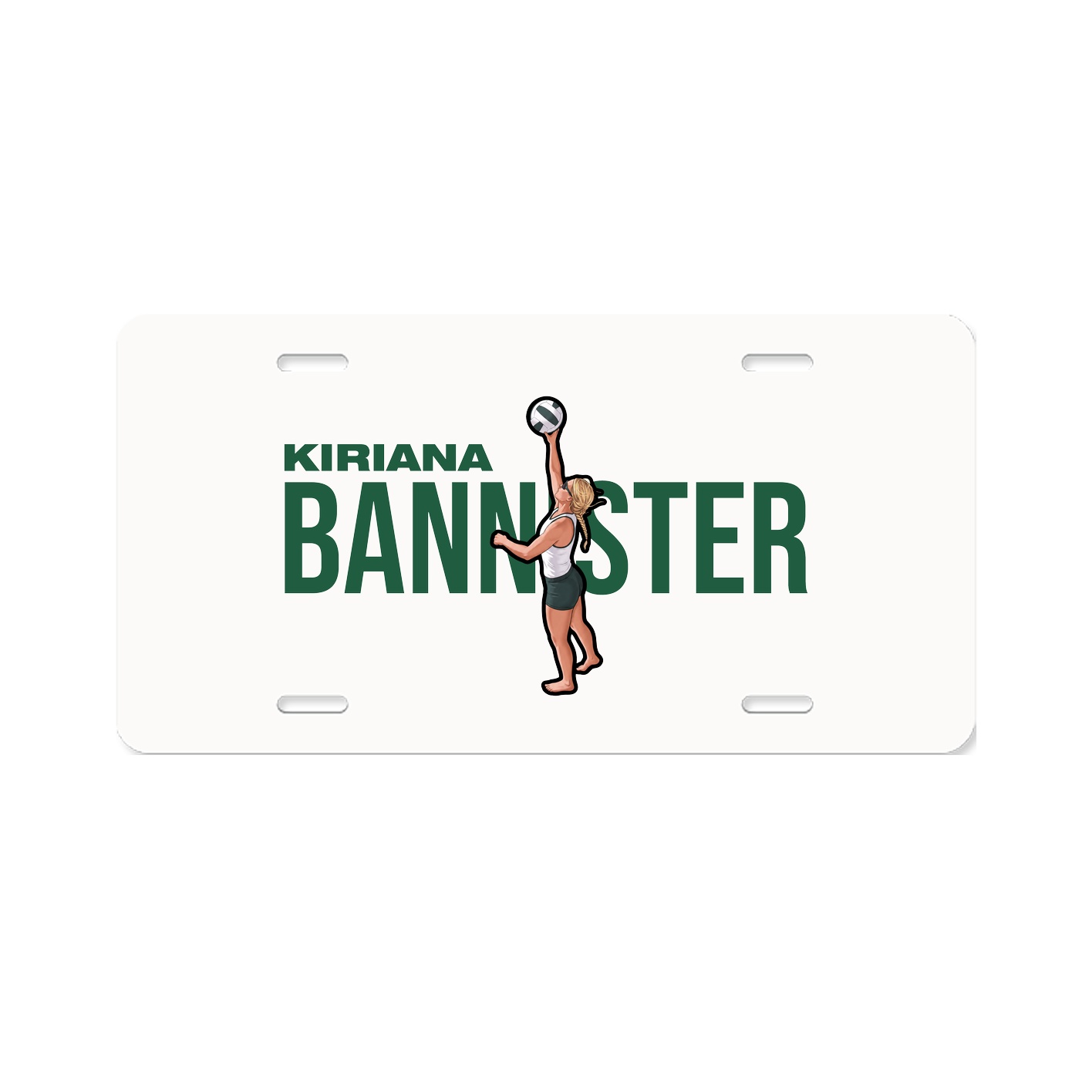 License Plate — Player Name in Classic