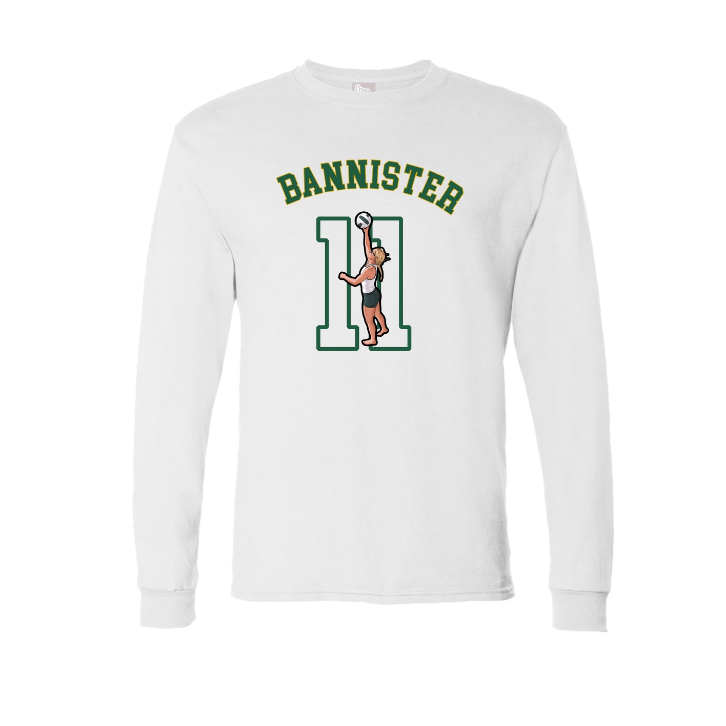 Long Sleeve Tee — Shirsey Arch in White