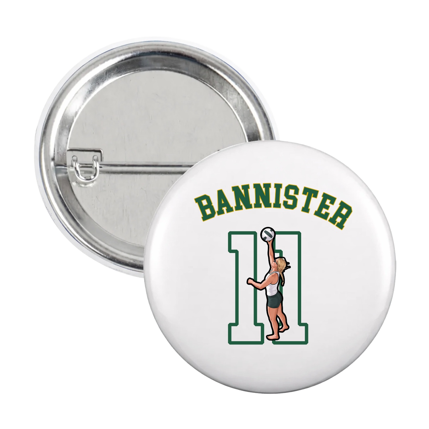 Game Day Button — Shirsey Arch in White