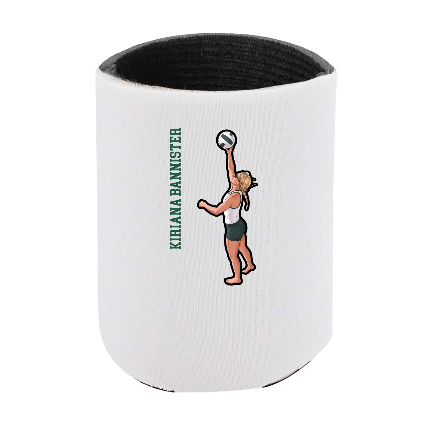 Can Holder — Name Vertical in White