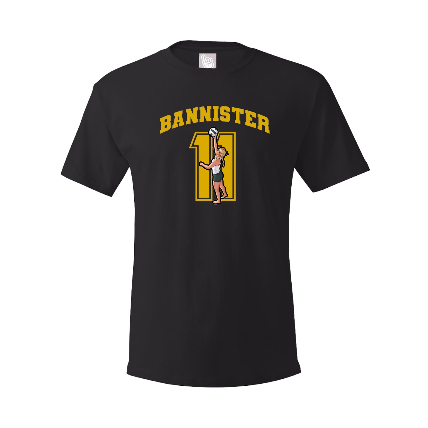 Youth Tee — Number in Black