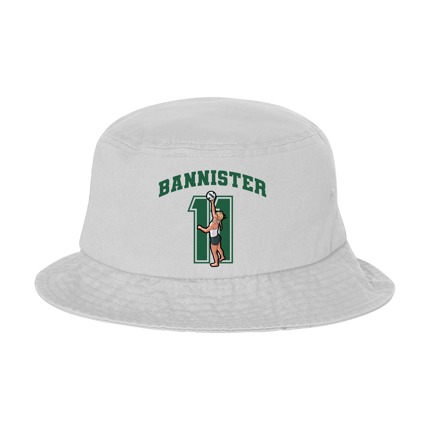 Bucket Cap — Number in White