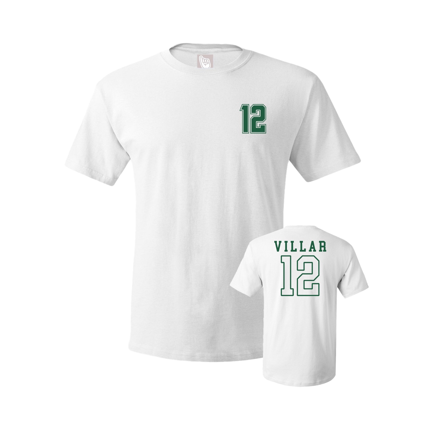 Youth Tee — Chest Back in White