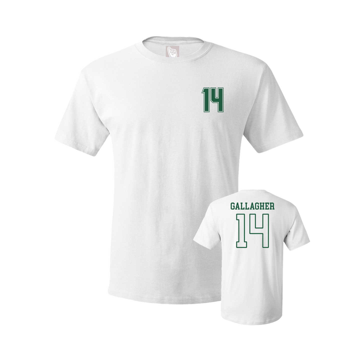 Youth Tee — Chest Back in White