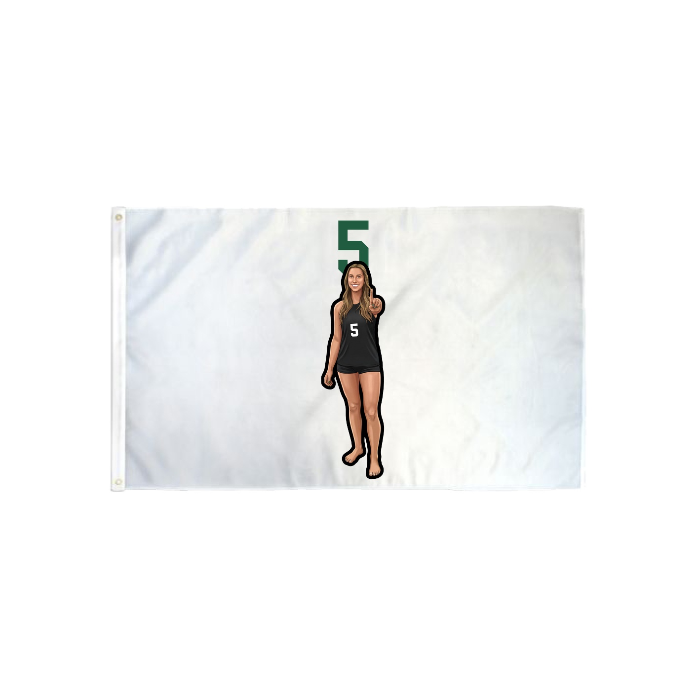 3x5 Flag — Number Top in Classic