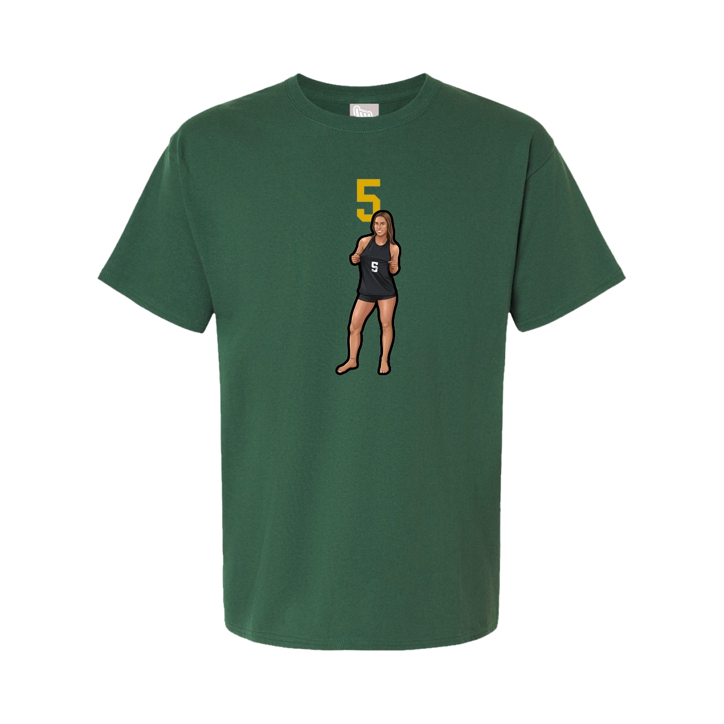 Tee — Number Top in Green