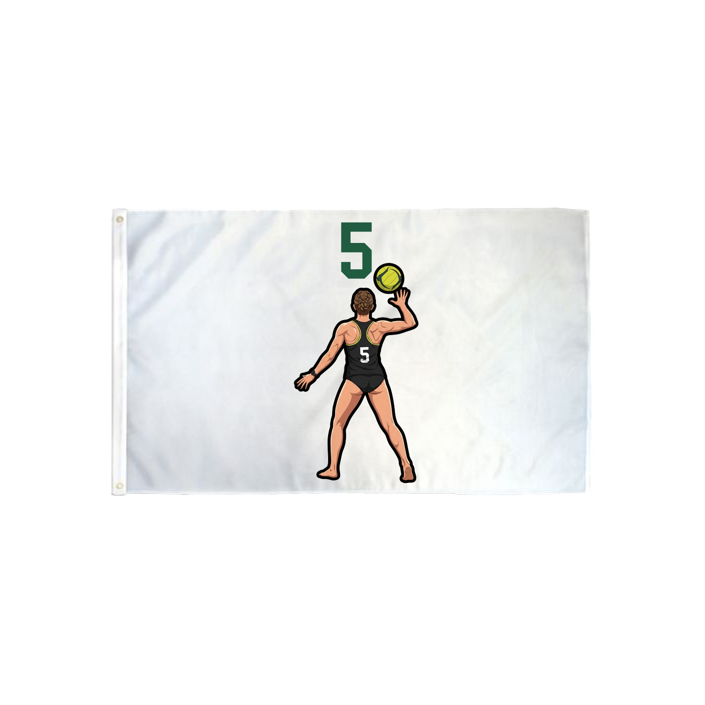 3x5 Flag — Number Top in Classic