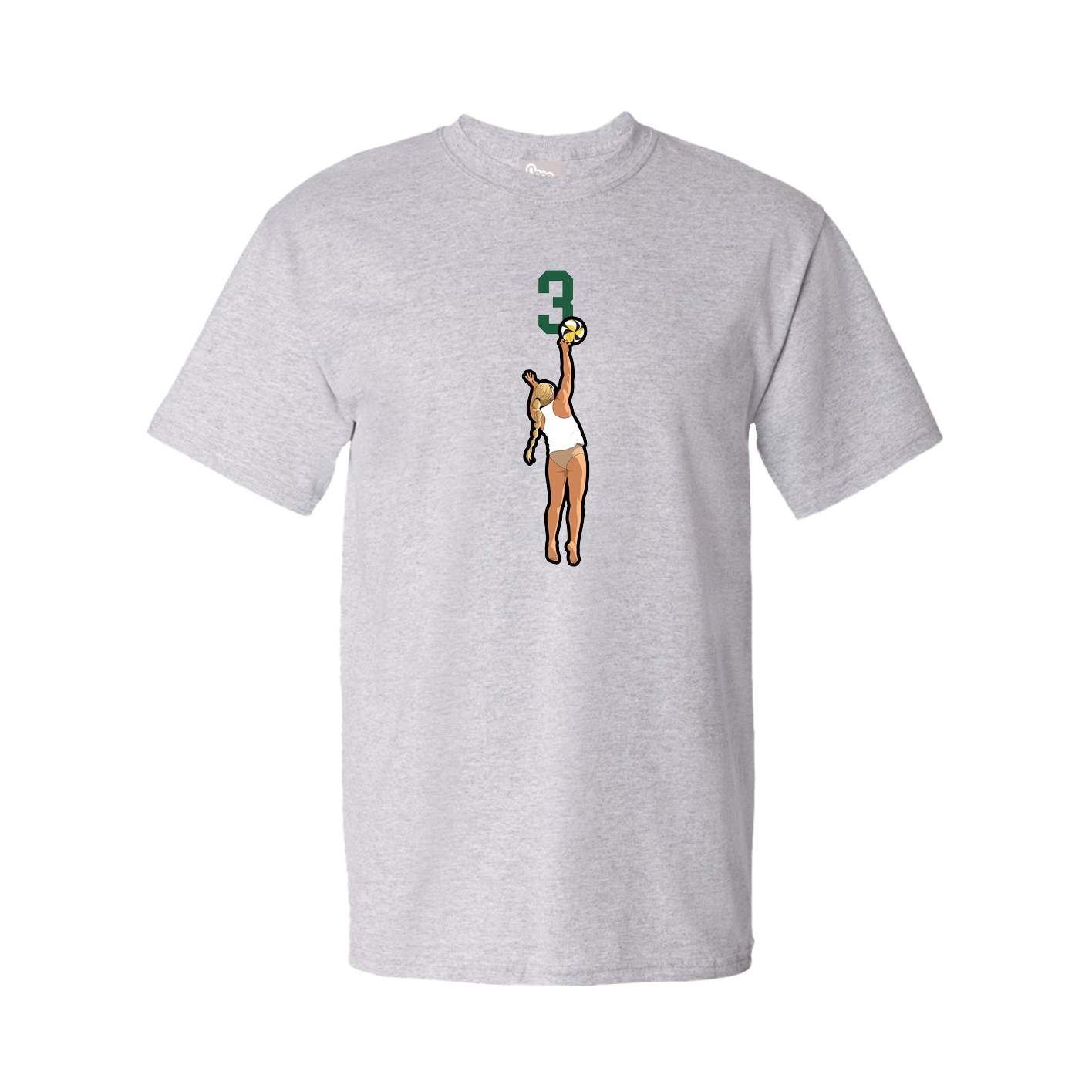 Tee — Number Top in Grey