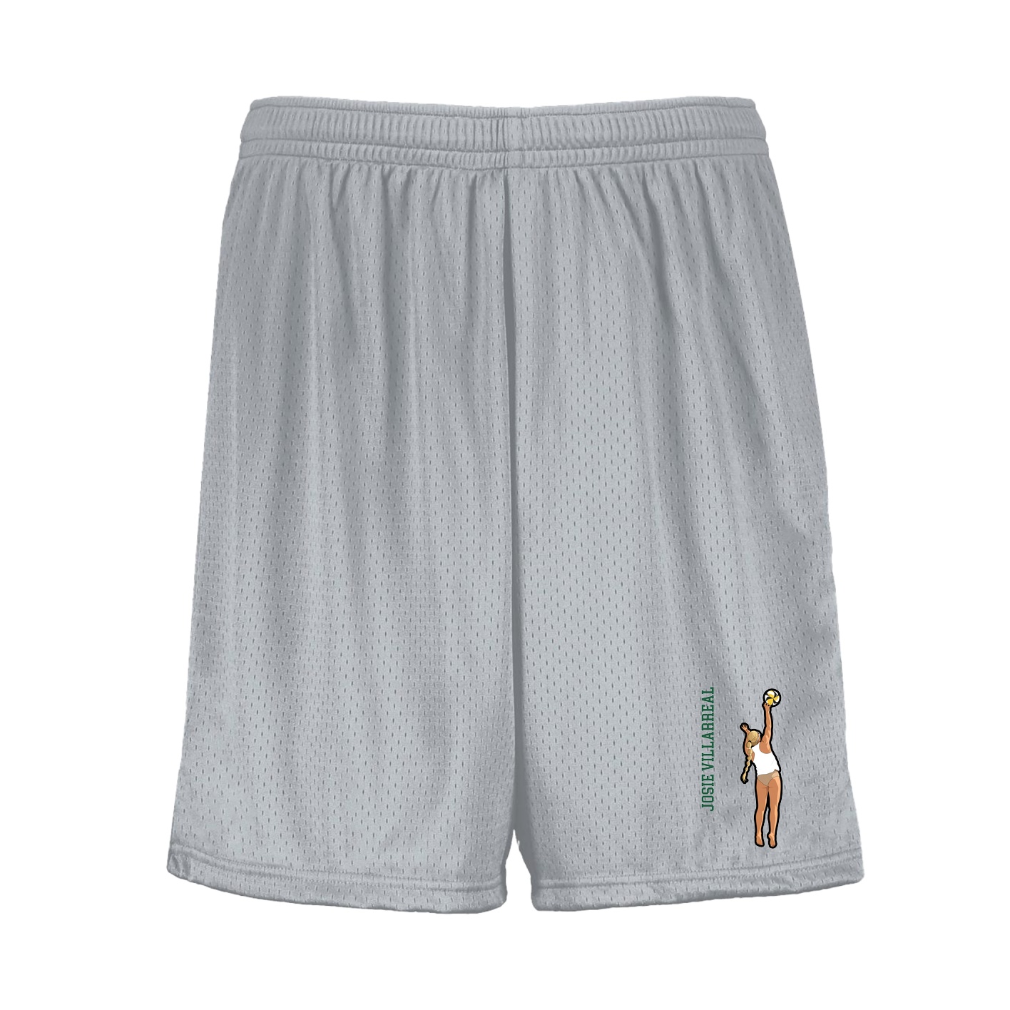 Shorts — Name Vertical in Silver