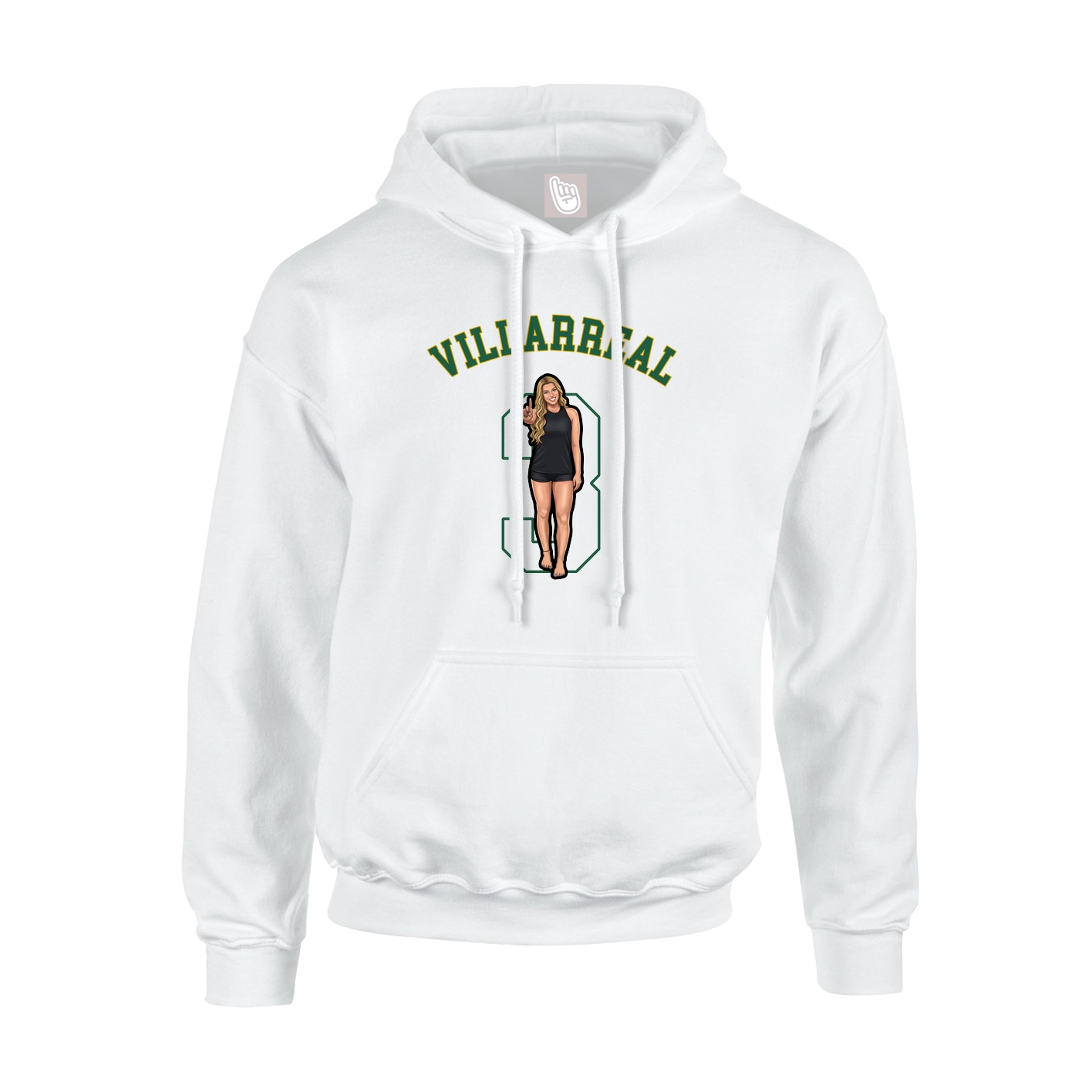 Youth Hoodie — Shirsey Arch in White
