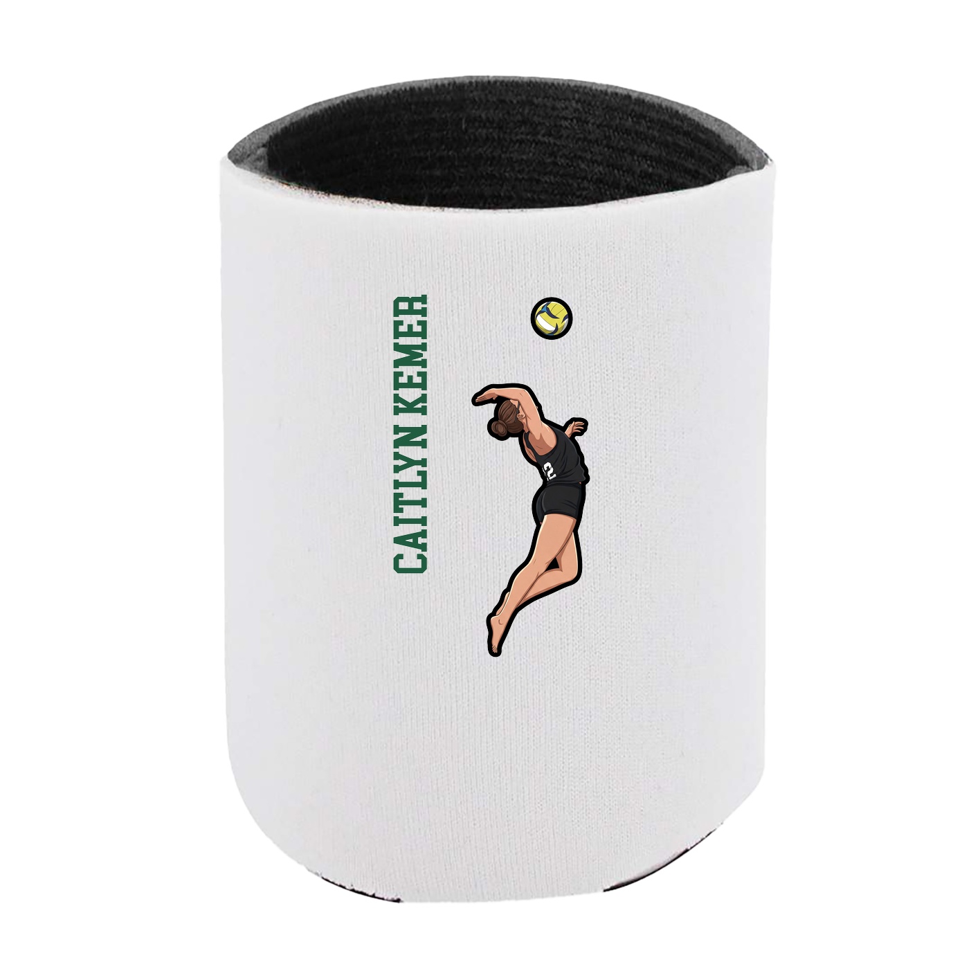 Can Holder — Name Vertical in White