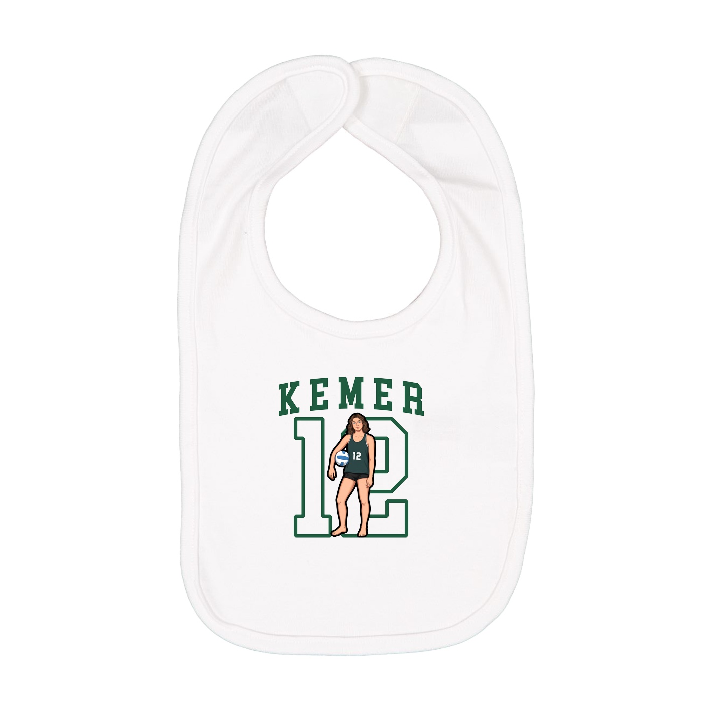 Infant Bib — Shirsey in White