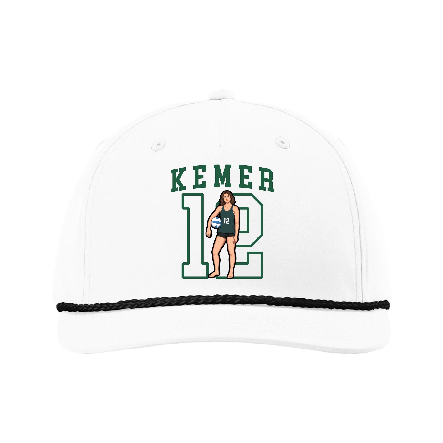 Five-Panel Classic Rope Cap — Shirsey in White