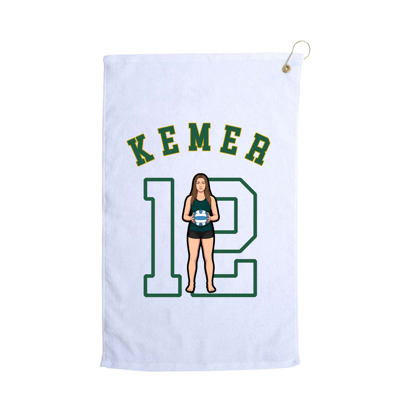 Golf Towel — Shirsey Arch in White