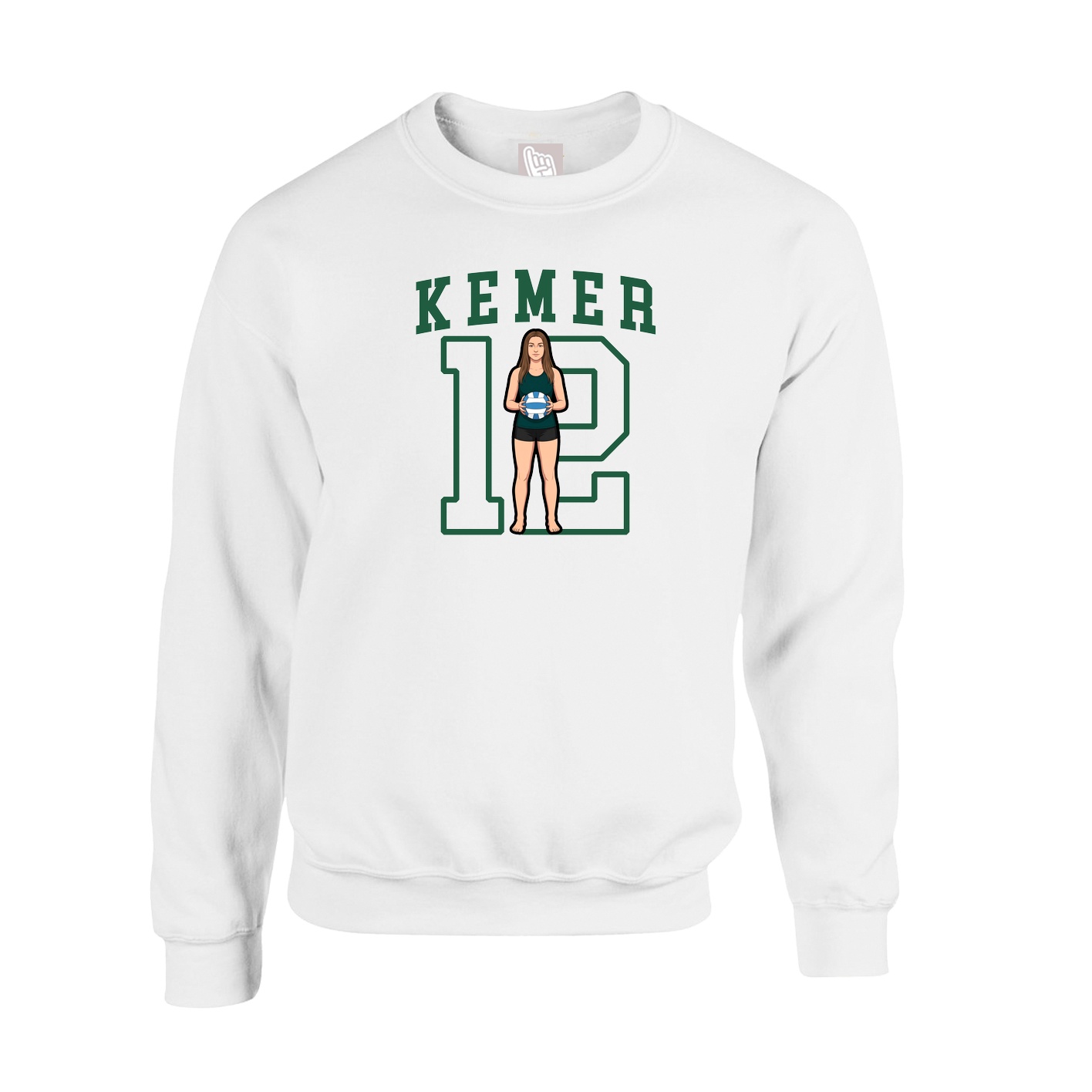 Fleece Crew — Shirsey in White