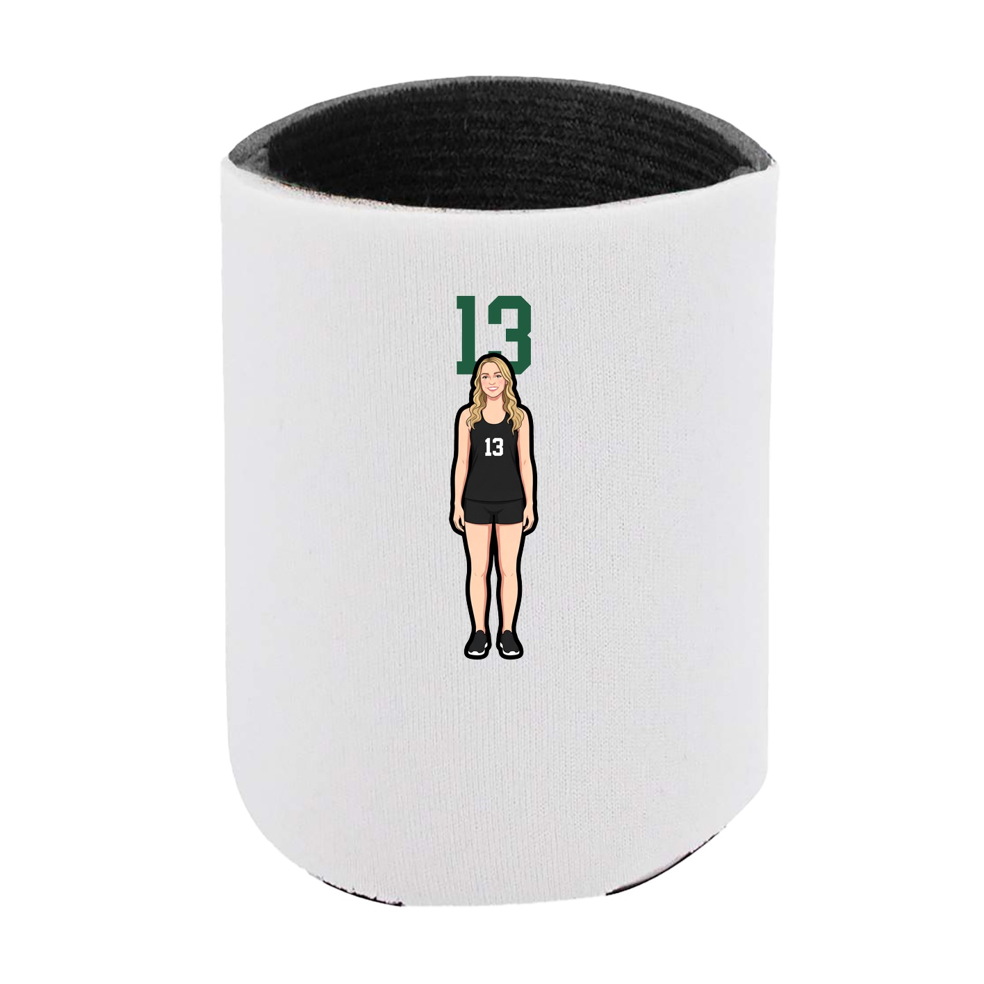 Can Holder — Number Top in White