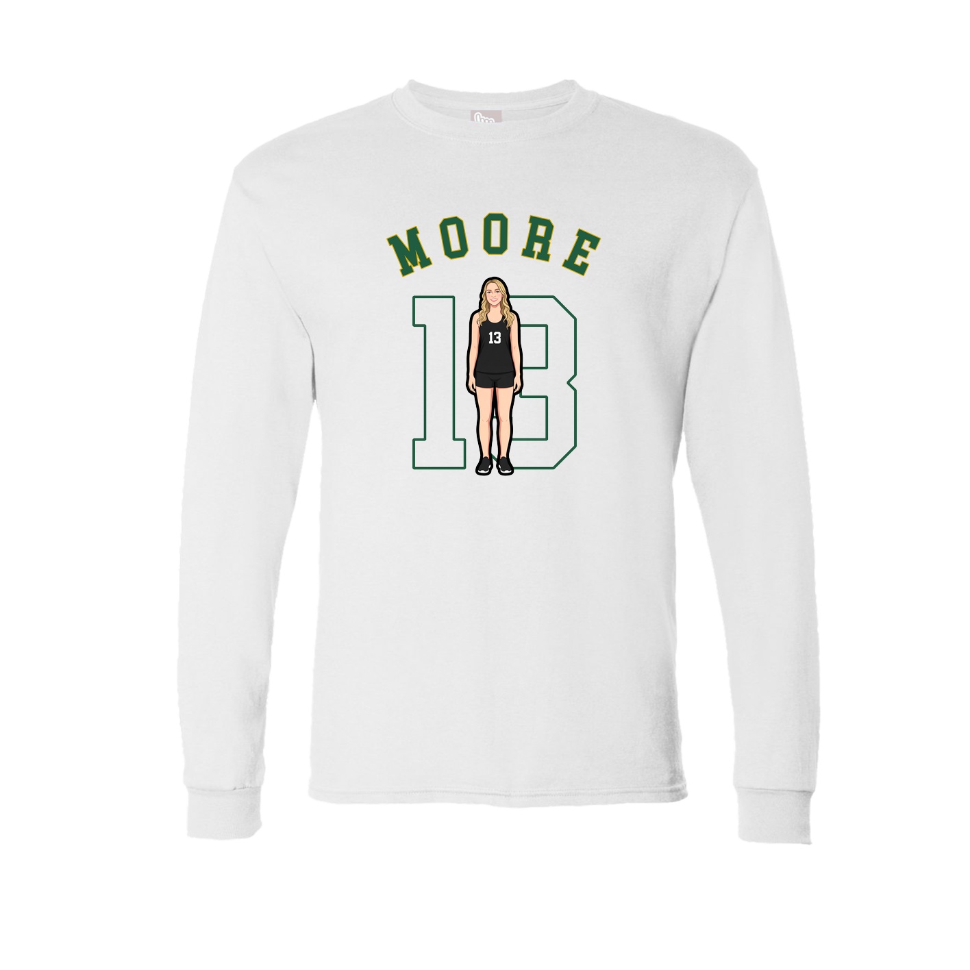 Long Sleeve Tee — Shirsey Arch in White