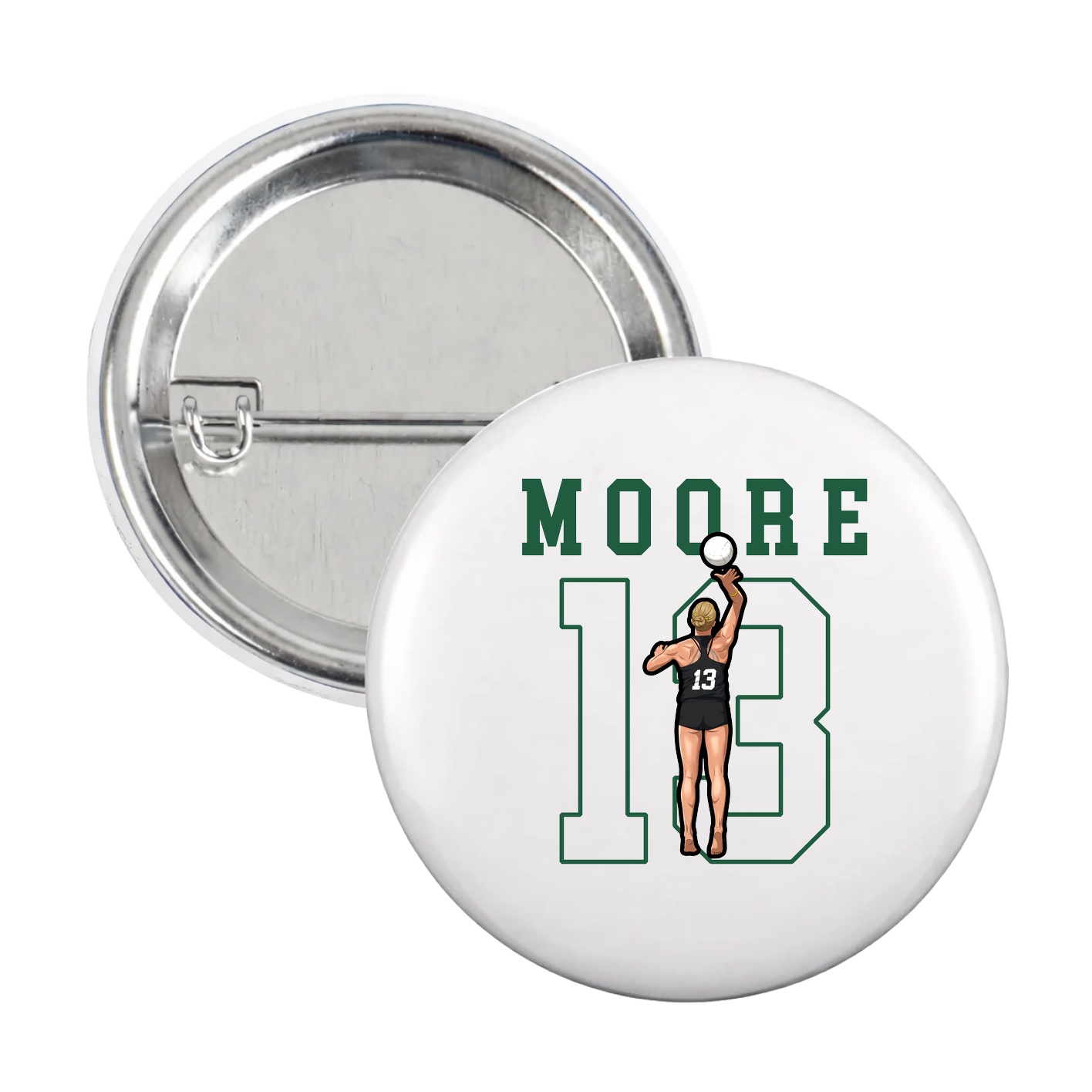 Game Day Button — Shirsey in White