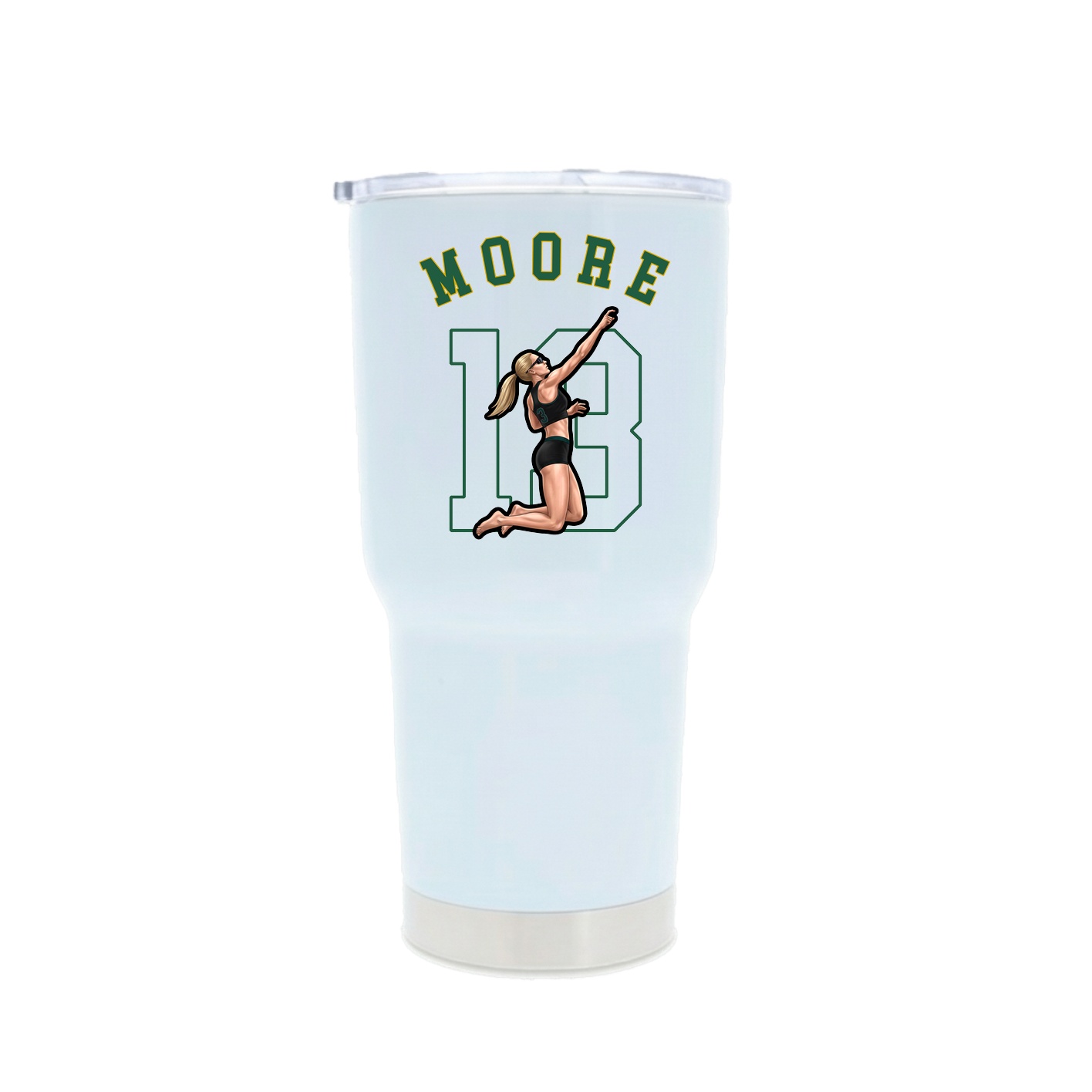 30oz Stainless Steel Tumbler — Shirsey Arch in White
