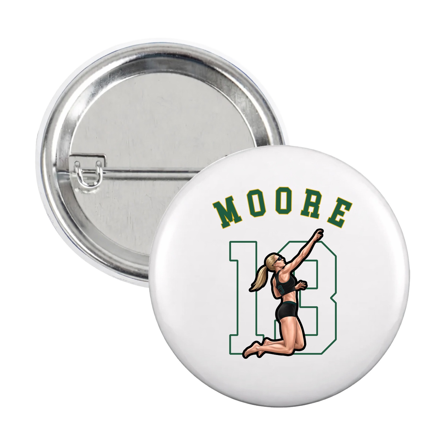 Game Day Button — Shirsey Arch in White