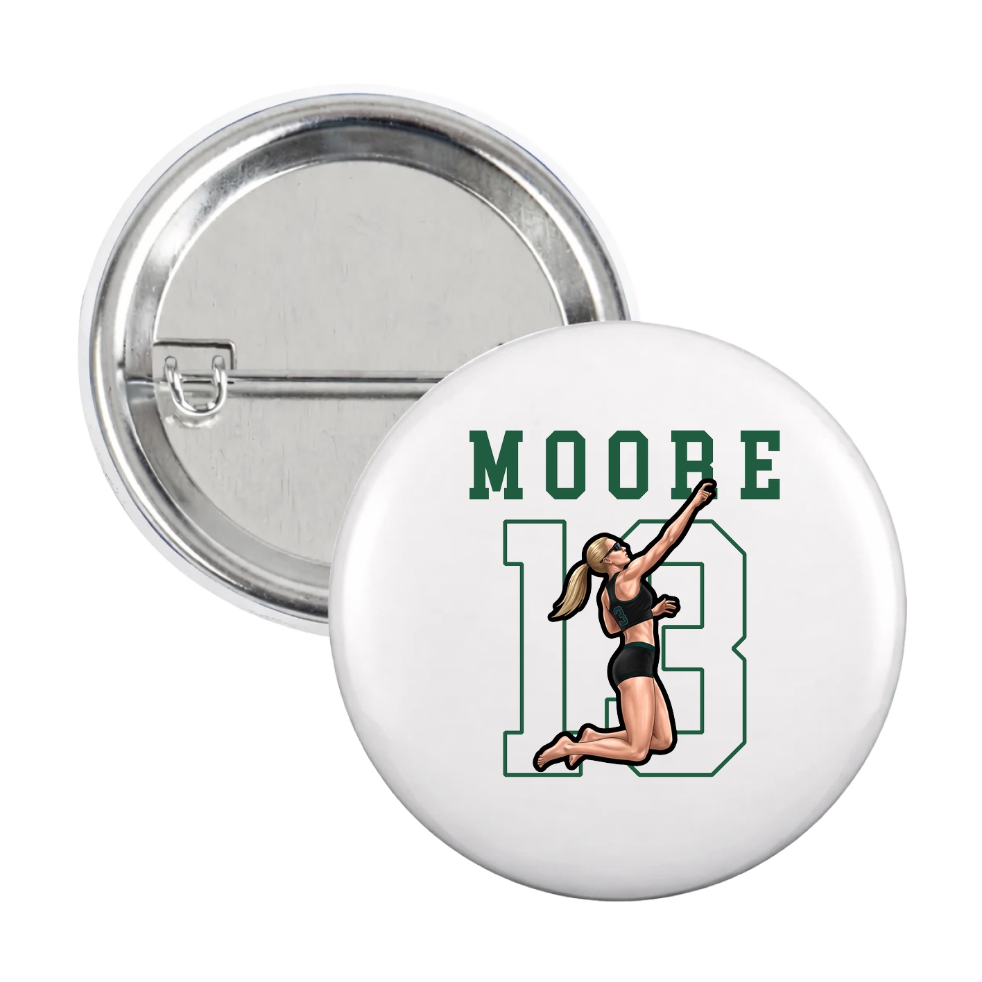 Game Day Button — Shirsey in White