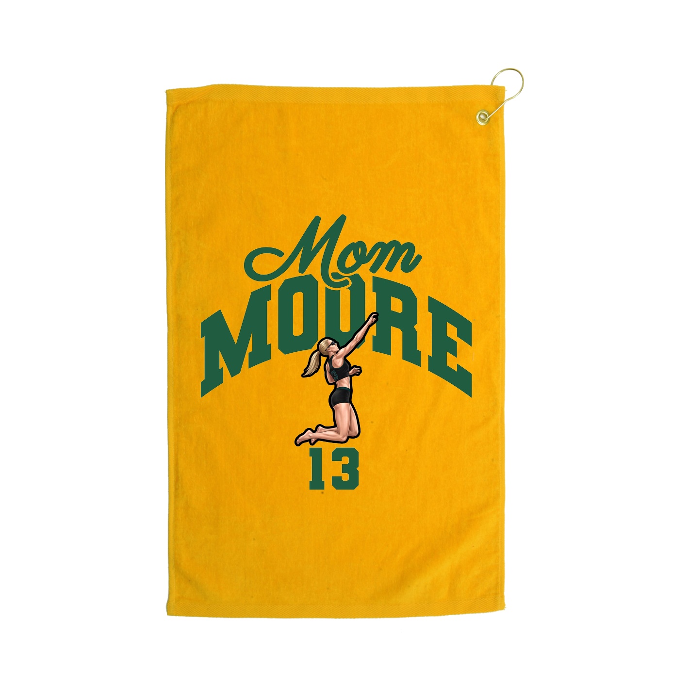Golf Towel — Mothers Day Arch in Gold