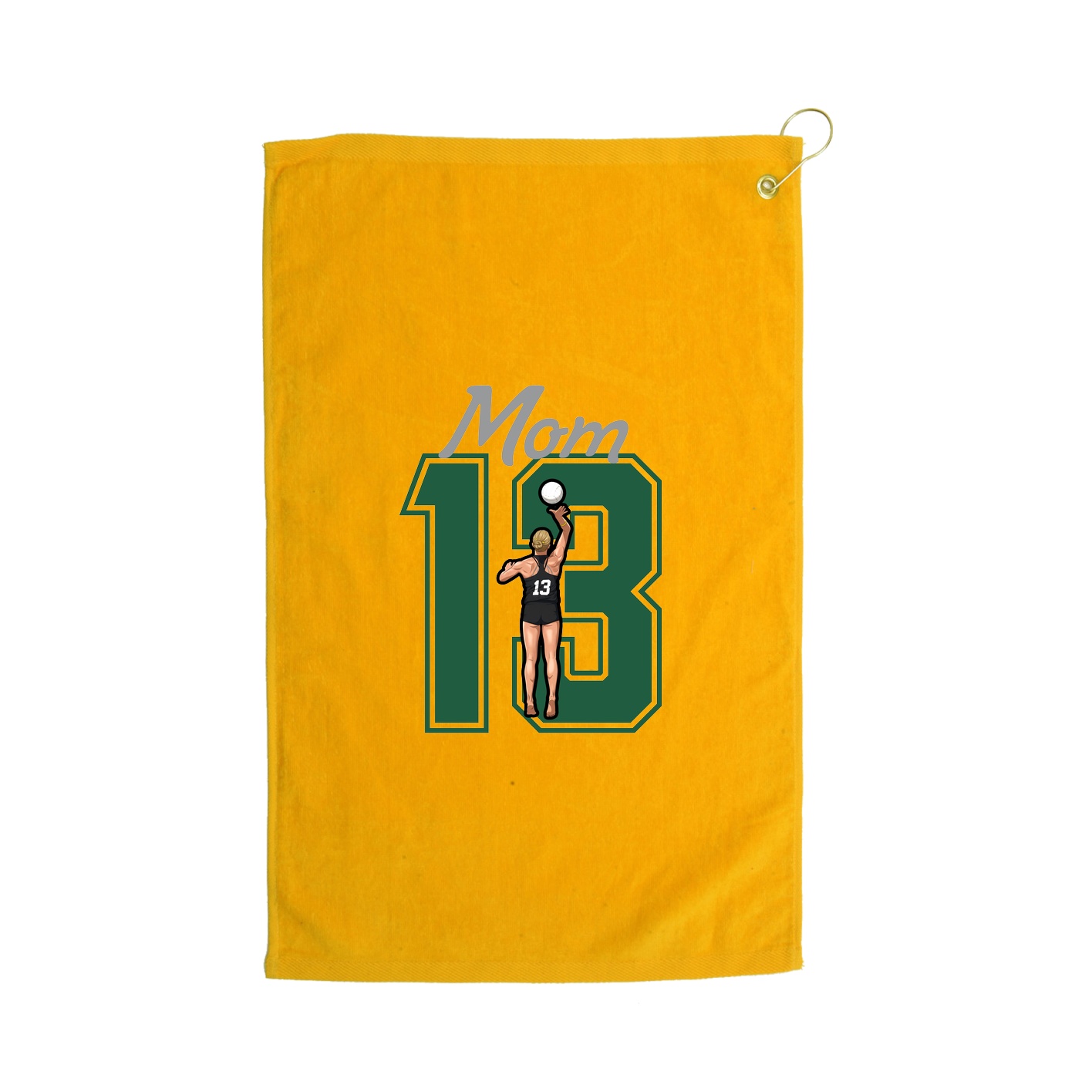 Golf Towel — Mothers Day Shirsey in Gold