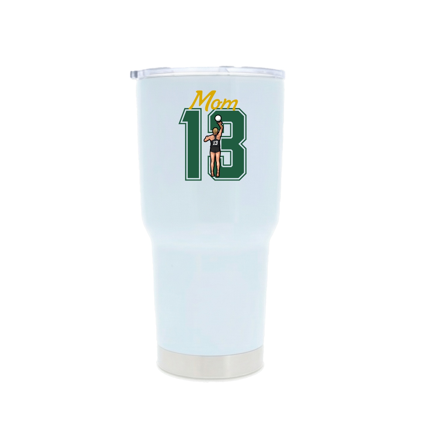 30oz Stainless Steel Tumbler — Mothers Day Shirsey in White