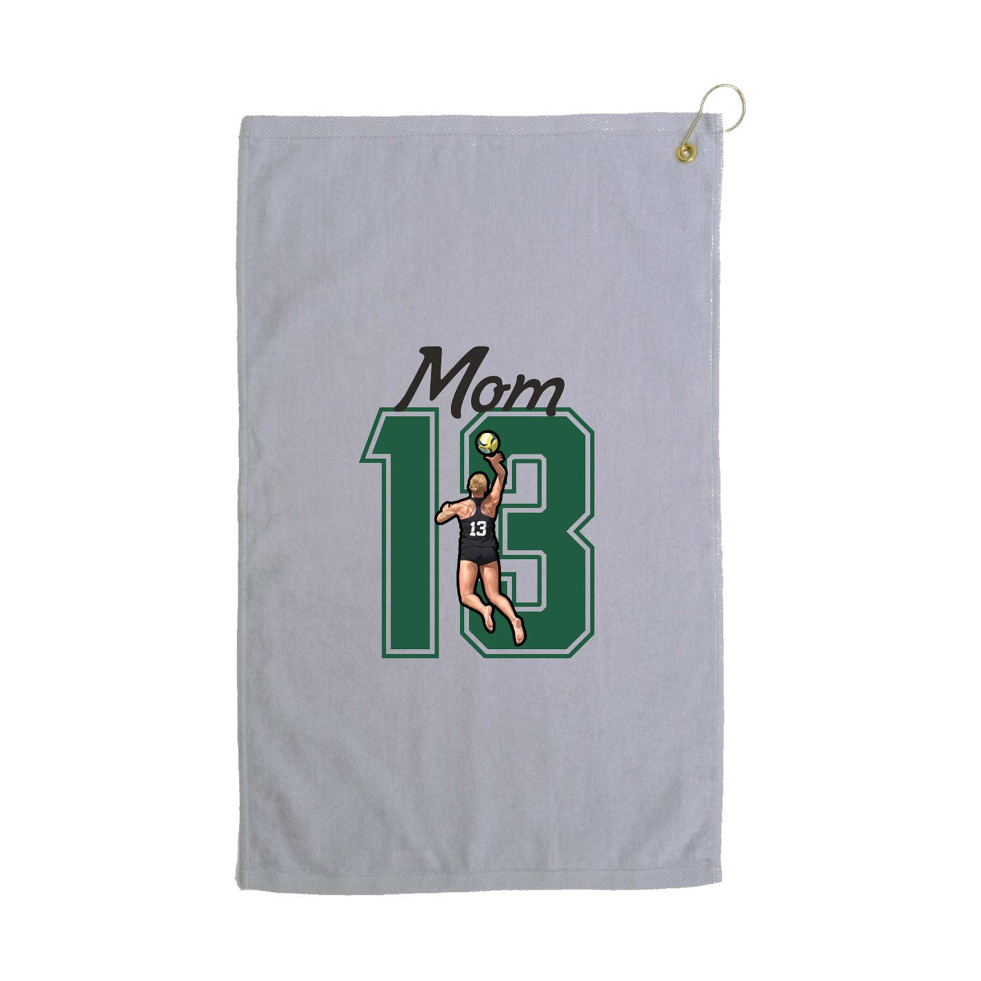 Golf Towel — Mothers Day Shirsey in Grey