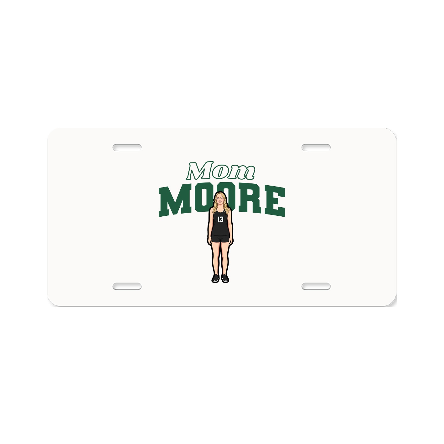 License Plate — Mothers Day Block in Classic