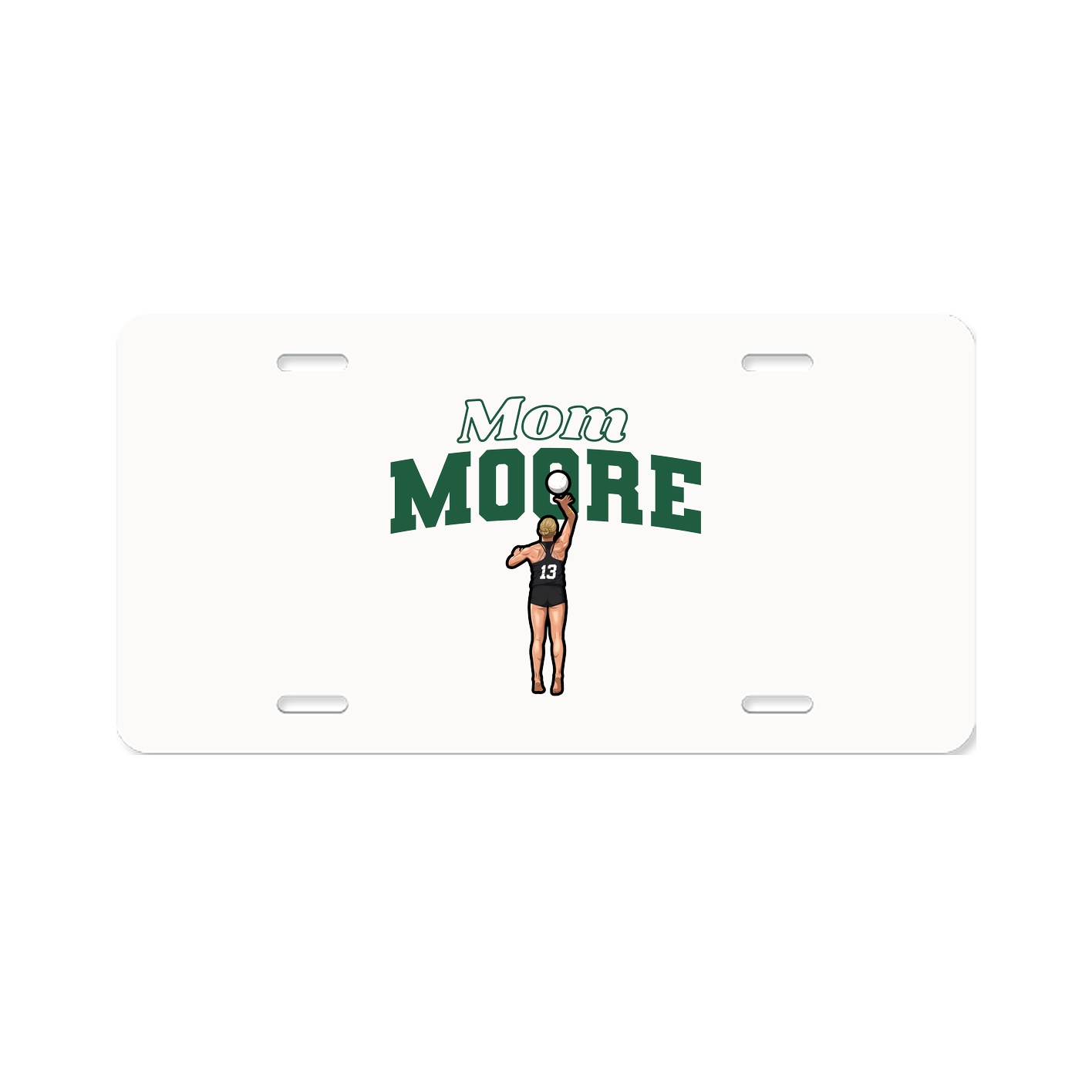License Plate — Mothers Day Block in Classic