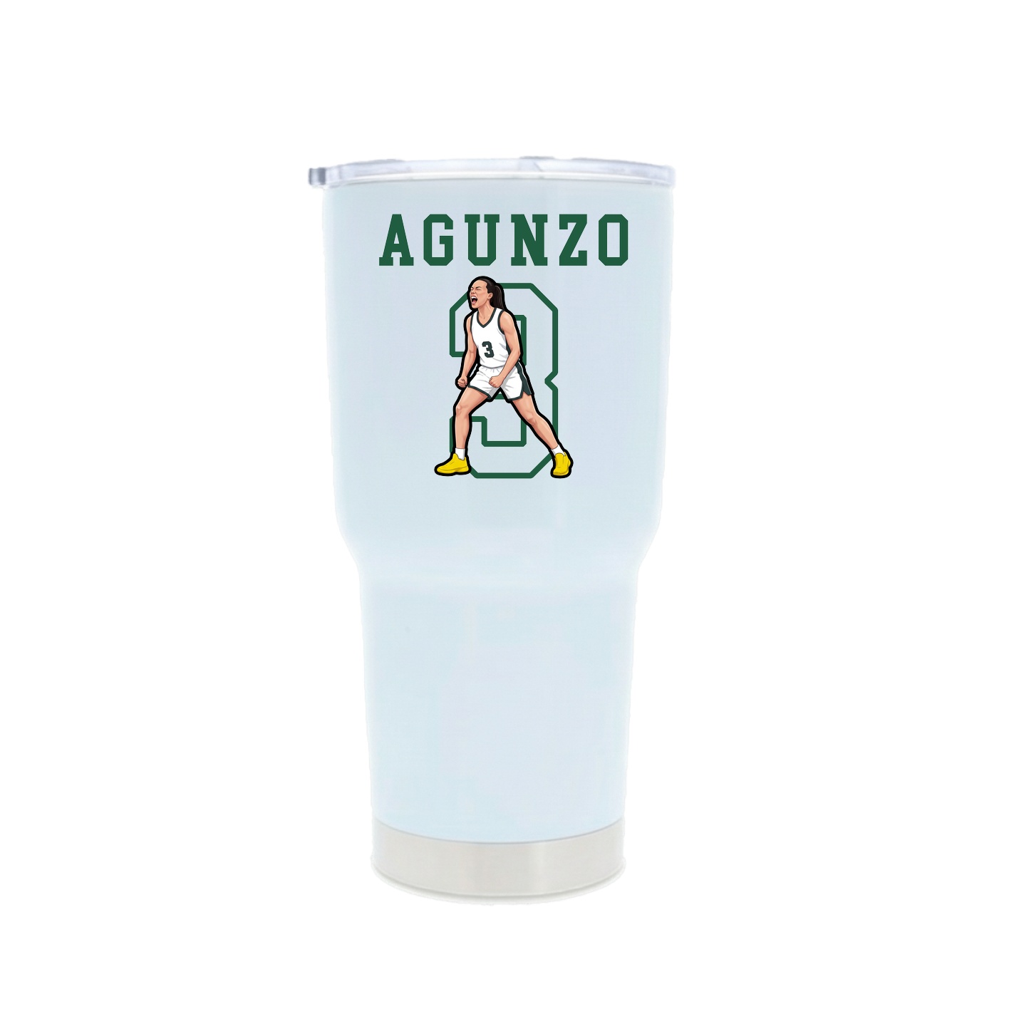 30oz Stainless Steel Tumbler — Shirsey in White
