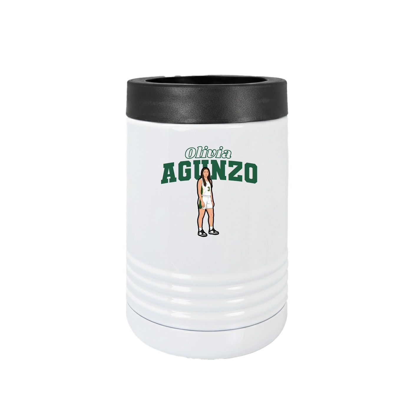 Beverage Holder — Name Arch in White