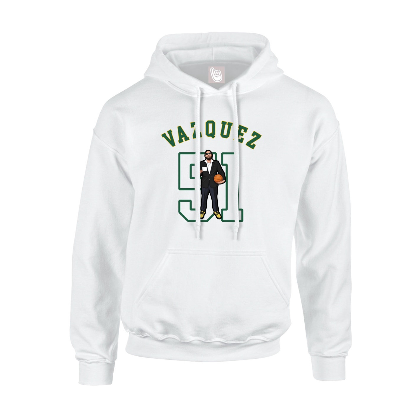 Youth Hoodie — Shirsey Arch in White