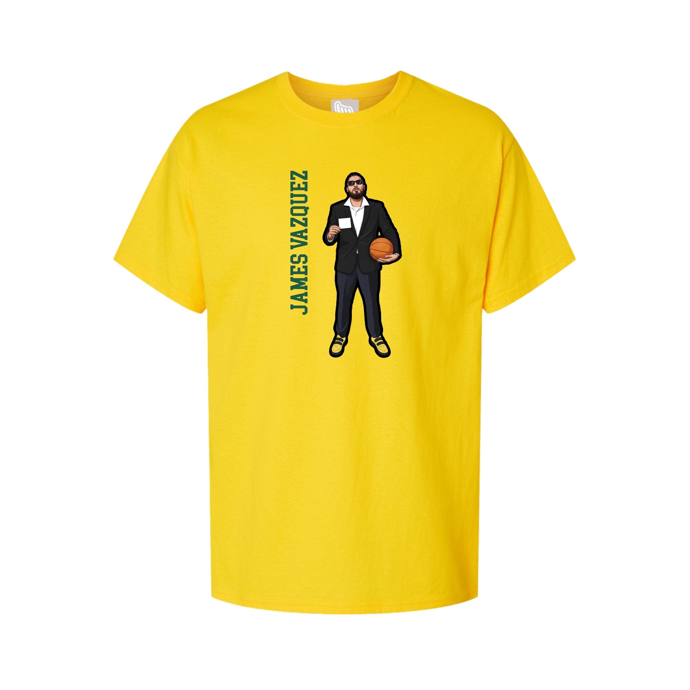 Tee — Name Vertical in Gold