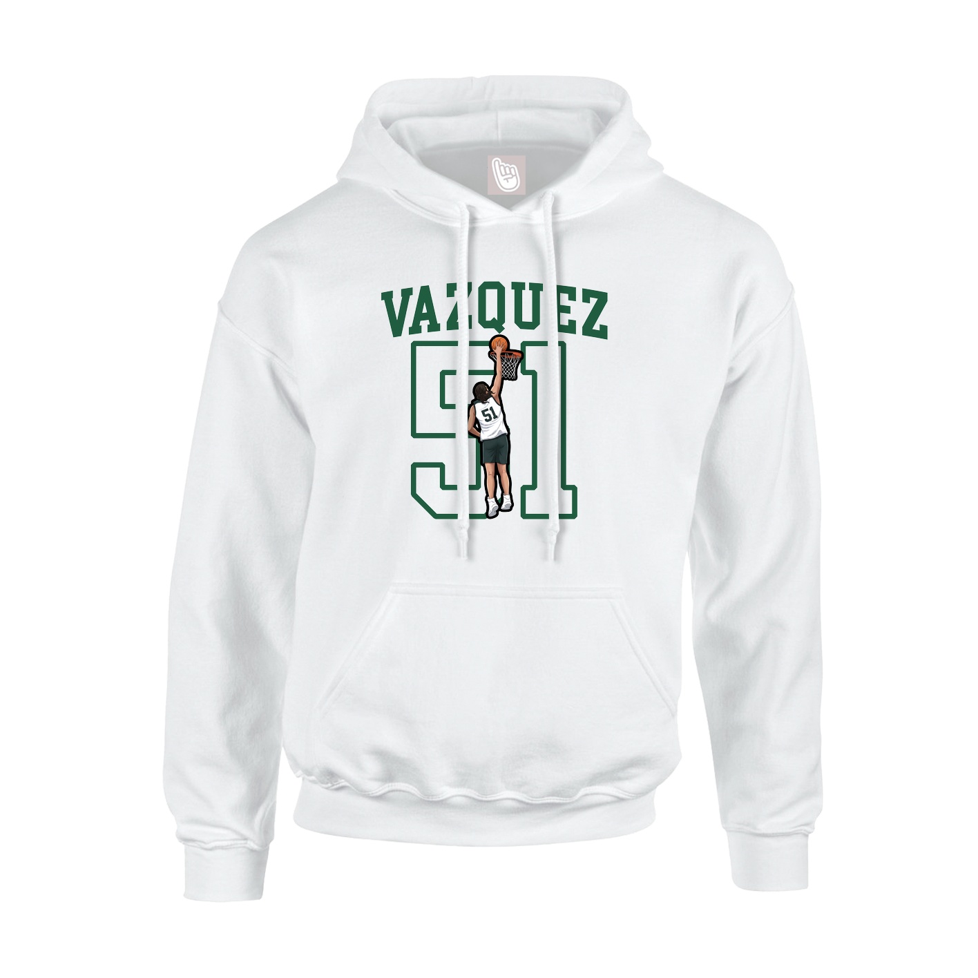 Hoodie — Shirsey in White