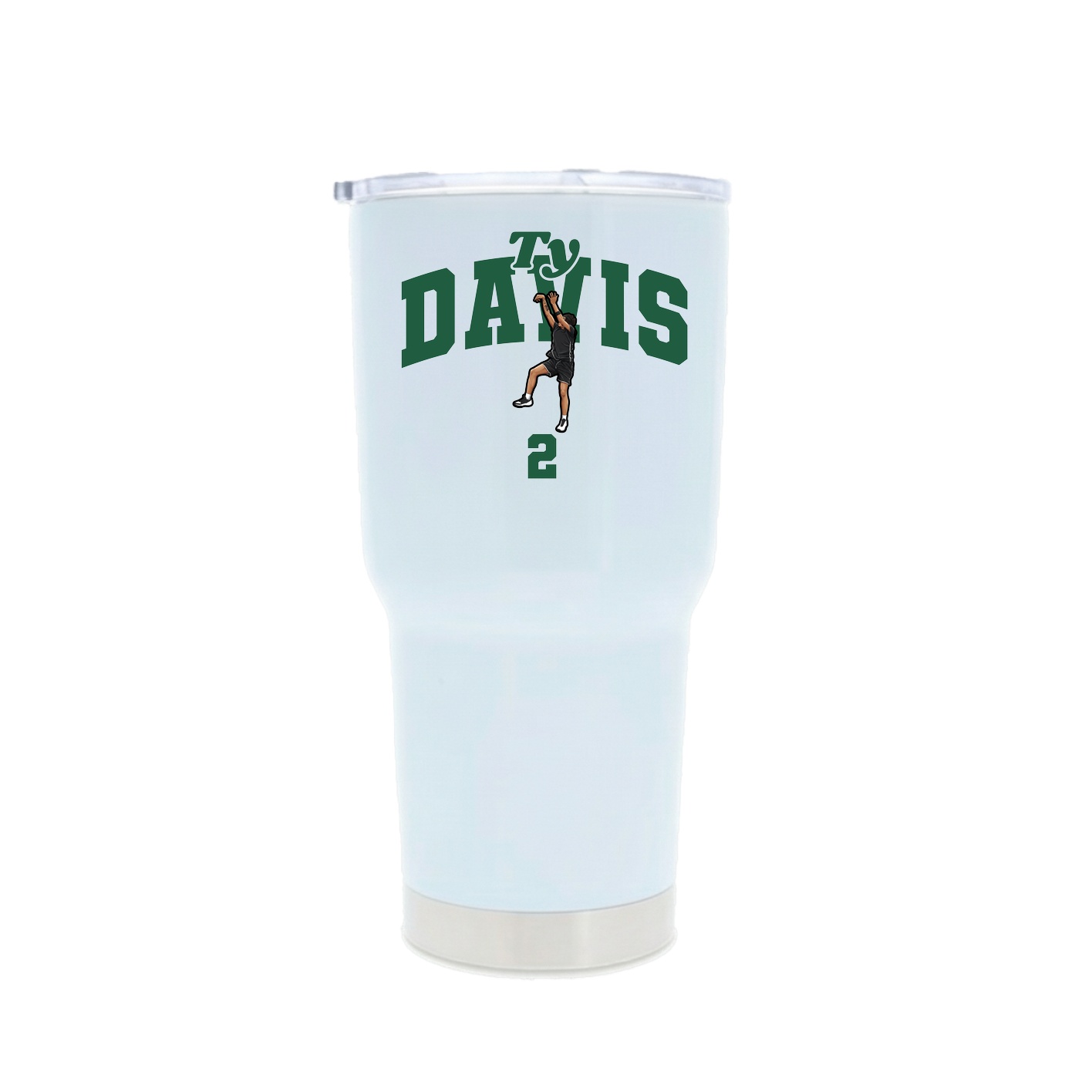 30oz Stainless Steel Tumbler — Signature Arch in White