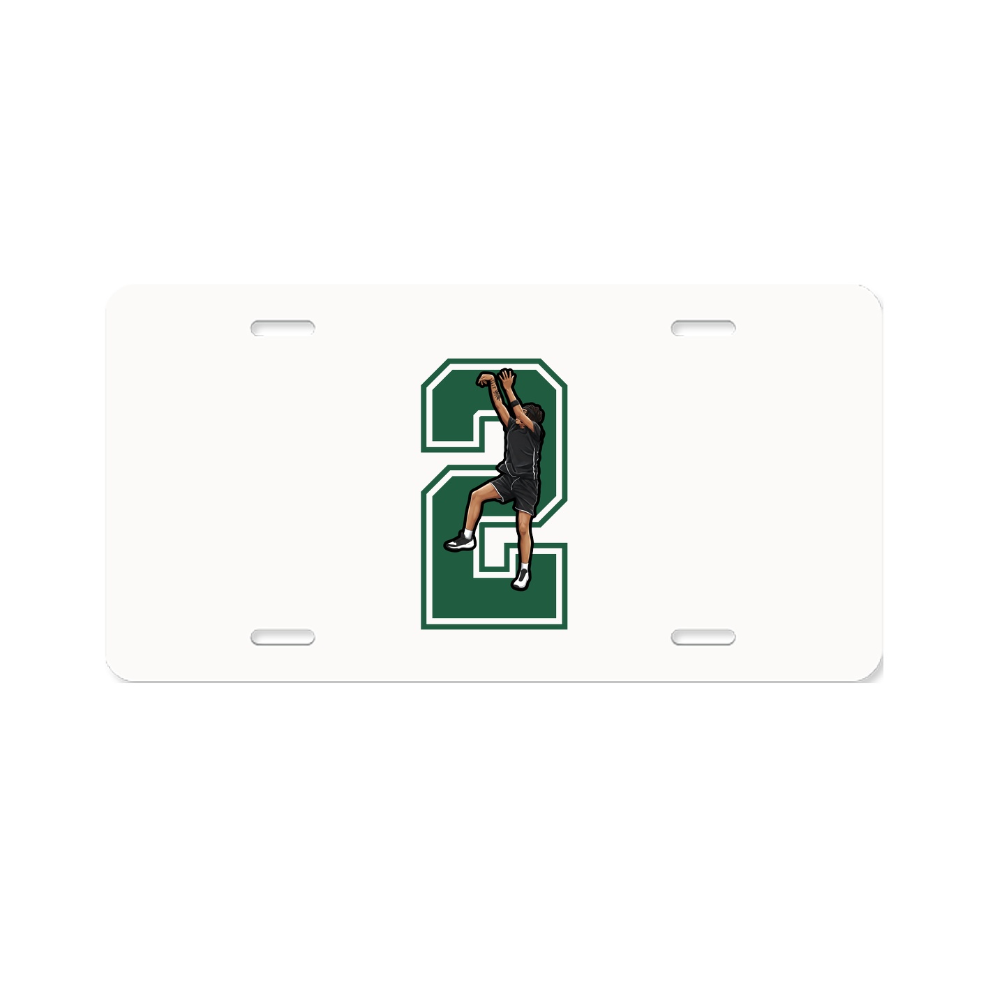 License Plate — Number in Classic