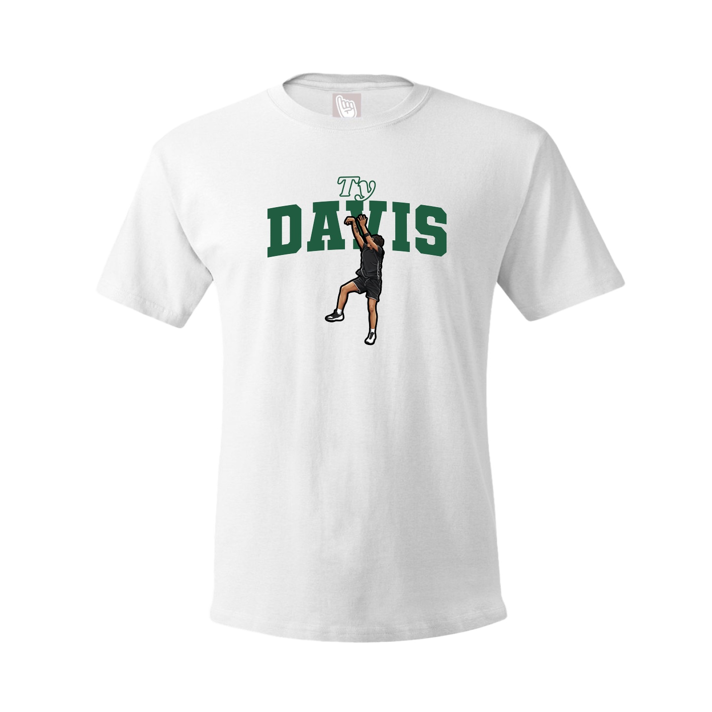 Youth Tee — Name Arch in White