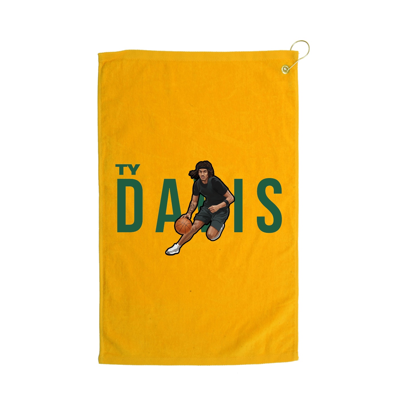 Golf Towel — Player Name in Gold